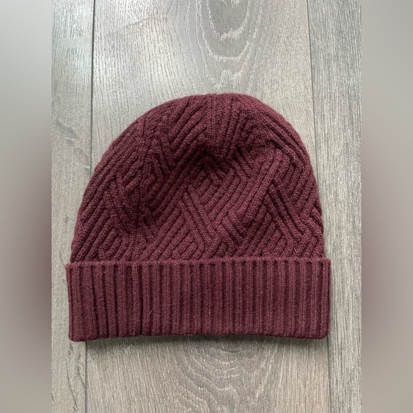 Burgundy Knit Beanie toque Boss by Hugo Boss - Picture 3 of 4